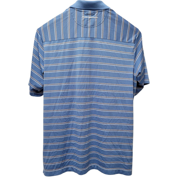 Under Armour Embroidered Logo Striped Polo Shirt Size Medium Excellent Condition - Picture 2 of 10
